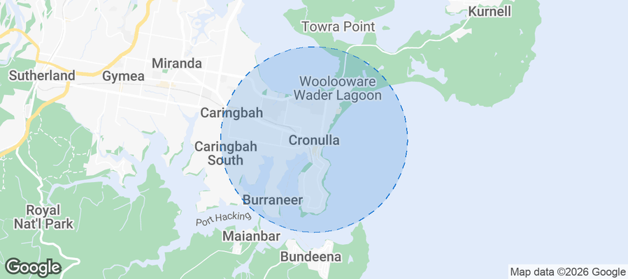 Cronulla Airbnb map